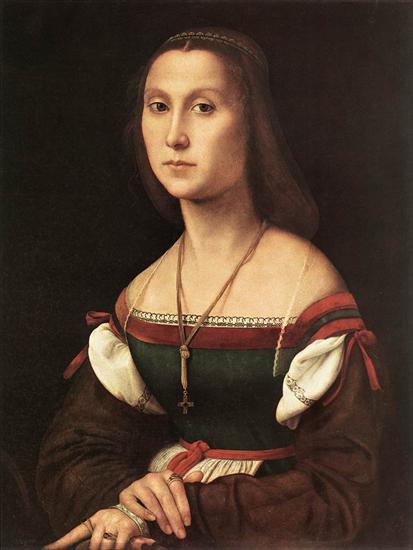 Paintings during the stay in Florence 1505-09 - Portrait of a Woman La Muta1507Galleria Nazionale, Urbino.bmp