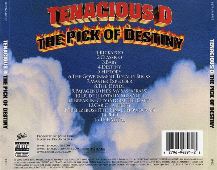 COVERS - Tenacious D - The Pick Of Destiny - Back Cover CD.jpg