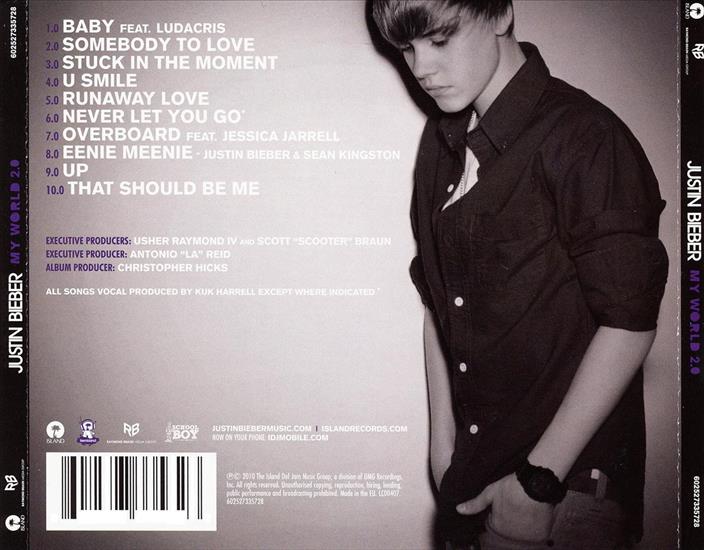 My World 2.0 2010 - Justin Bieber - My World 2.0 back.jpg
