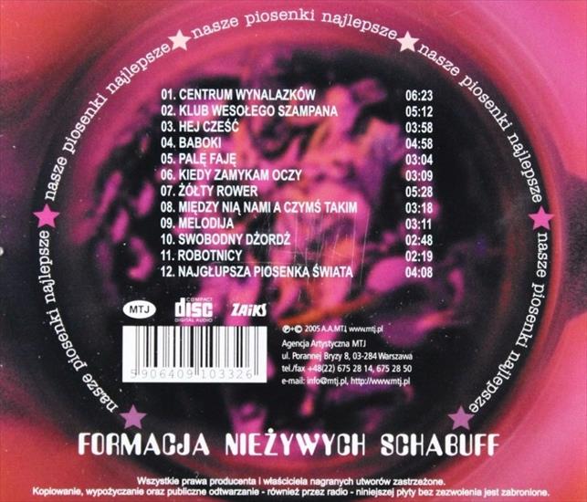 Formacja Nieżywych Schabuff - Nasze piosenki najlepsze 1994 FLAC - back1.jpg