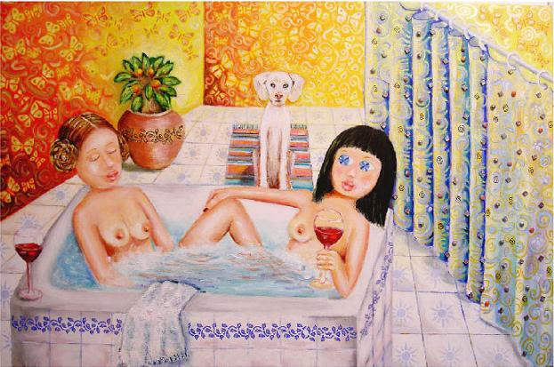 Lesbijki, Geje w sztuce. Galeria - The bath.jpg