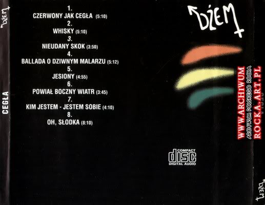 1985 - Cegła - AlbumArt - Dżem 1985 - Cegła back.jpg