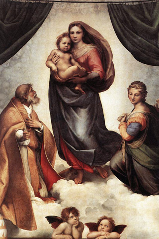 Dzieła sztuki Fine-Art - The Sistine Madonna Virgin, Raphael.jpg