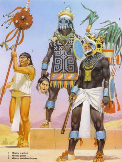 Ameryka Prekolumbijska Aztekowie, Inkowie, Majowie - aztecmixteczapotecarmies079jr.jpg