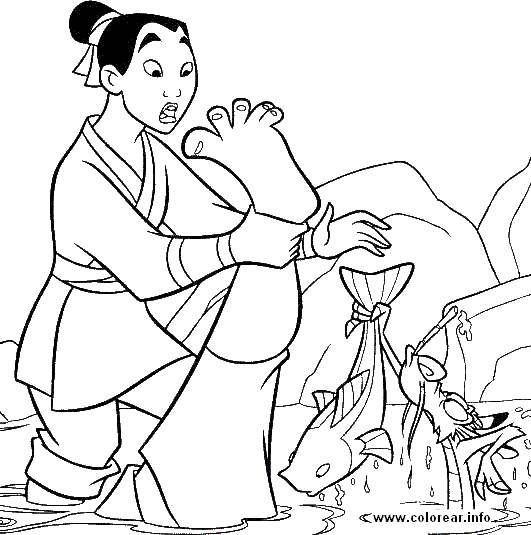 Mulan - Mulan - kolorowanka 26.gif