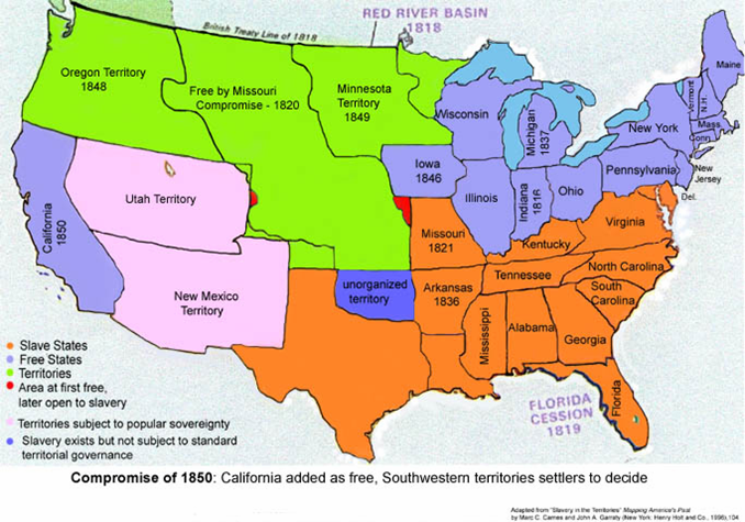 Historia USA - 1850 compromise map.png