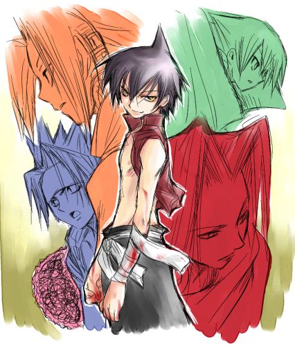 Shaman King - Len_Hao_Lyserg_Trey_Yoh.jpg