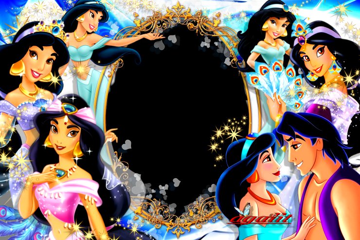 księżniczki - princes Jasmine blue.png