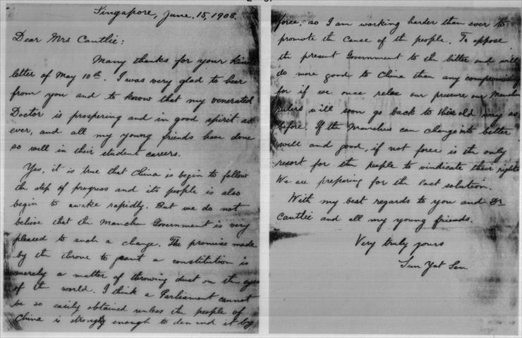 Oldies - A_letter_to_Mrs_Cantile_that_Sun_Yat_Sen_wrote_in_English_from_Singapore_1908.JPG