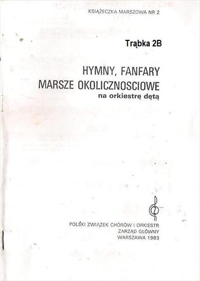 książeczka maszowa hymny i fanfary - trąbka 2B - Hymny i Fanfary - trąbka 2B - str01.jpg