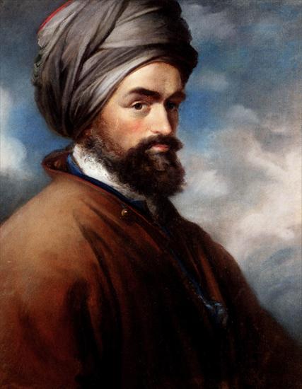 Orientalist Art Paintings - różni artyści - John Russell - Portrait Of A Turk.jpg