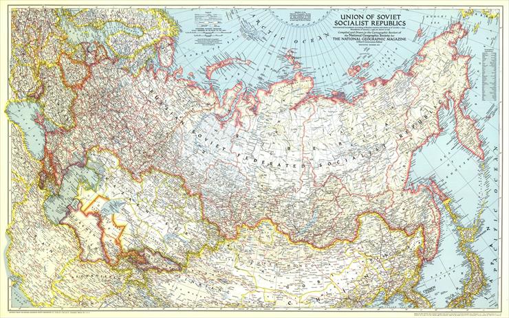 Mapy National Geographic. 539 map. Wysoka jakość - Russia - Union of Soviet Socialist Republics 1944.jpg