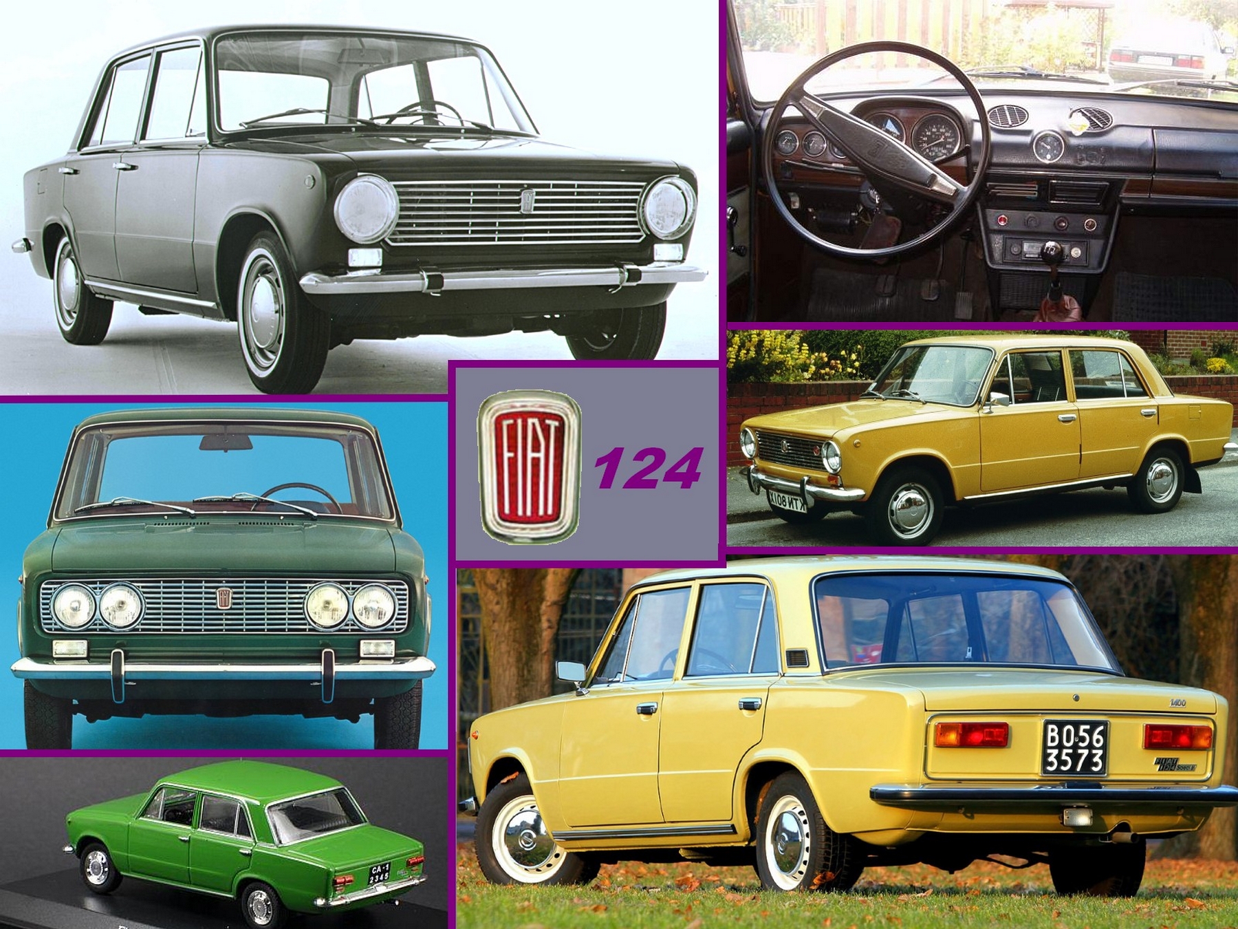 Kultowe auta XX w zdjęcia I opisy - Fiat 124 1966.jpg