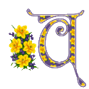 Alfabety z Bukietem kwiatów - 020 - U.gif