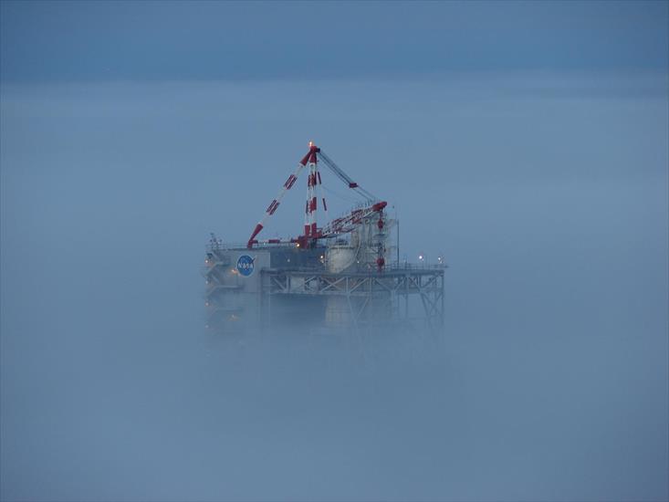   NASA - Test Stand A-2 Peering Out from the Fog.JPG