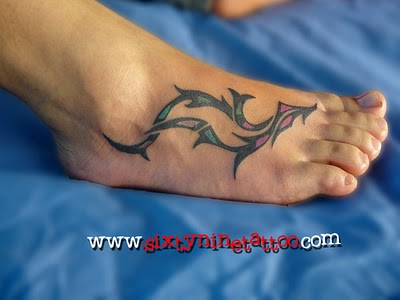 Kostka i Stopa - tribal foot tattoo.jpg