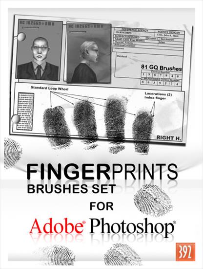 Fingerprints. Photoshop Brushes Set - Fingerprints_cover.jpg