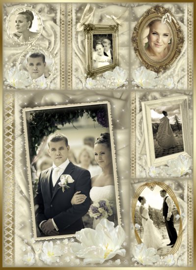 Frame for Photoshop - Wedding Album - Old Gold 1 Author Hógyngyvirg - AlbumWedding-1.jpg