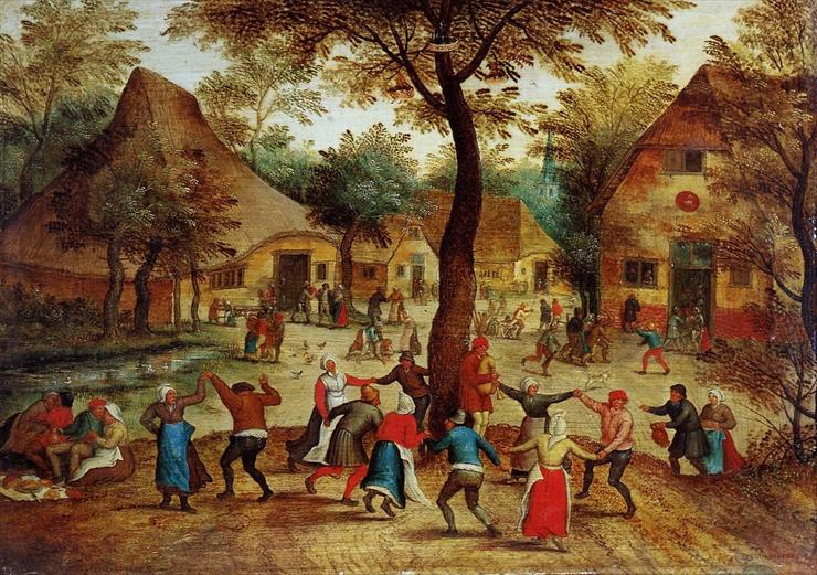 Bruegel Pieter il Giovane 1564-1638 - Village Scene with Dance around the May Pole.jpg