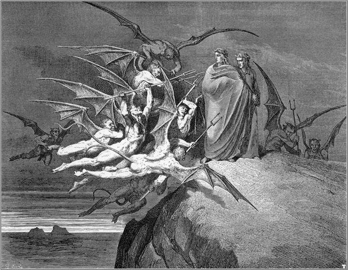 Boska Komedia-Dante Alighieri - devils and virgil.jpg