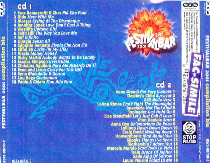 Festivalbar 2001 Compilation Blu - Festivalbar 2001 Compilation Blue - r.jpg