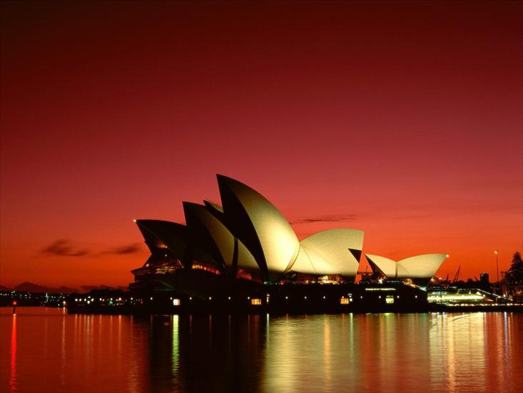 Cuda architektury - Scarlet Night, Sydney Opera House, Sydney, Australia - 1600x1200 - ID 21164 - PREMIUM.jpg