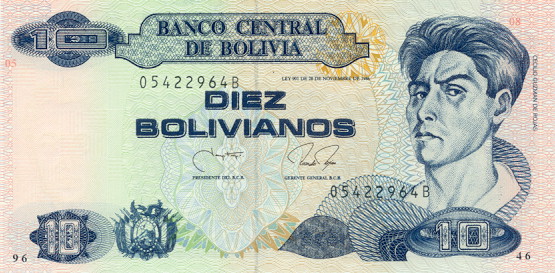 Bolivia - BoliviaP204b-10Bolivianos-1990-donatedfvt_f.jpg