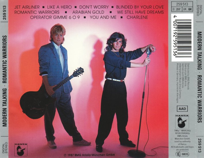 1987 - Modern Talking - Romantic Warriors - Back.jpg