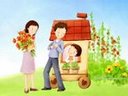 obrazki - Lovely_illustration_of_Happy_family_with_flowers_wallcoo_com.jpg