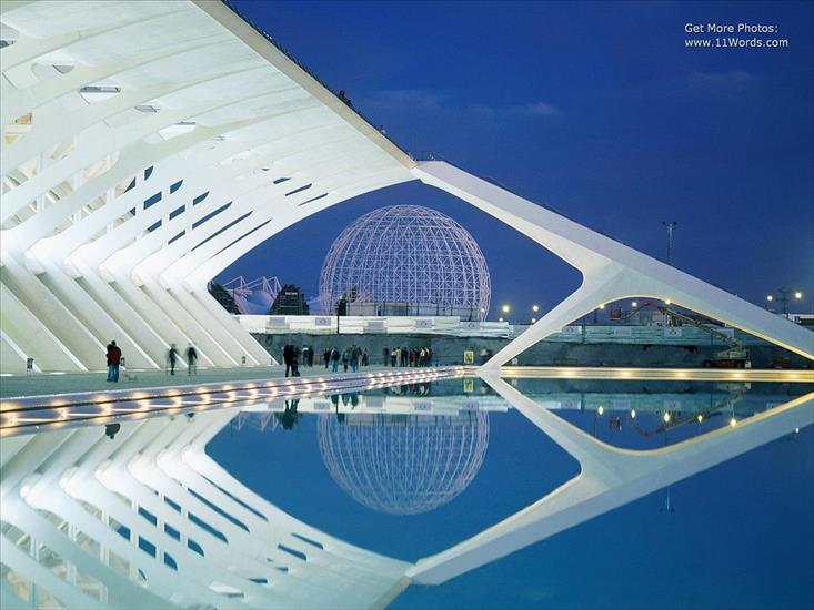 Ciekawe tapety - City of Arts and Sciences, Valencia, Spain.jpg